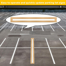 1 Pcs 4 x 84 Inch Parking Lot Line Stencil Pavement Straight Line Stencil Reusab