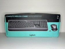 Logitech Complete Wireless Combo Keyboard and Mouse Combo Open Box Untested