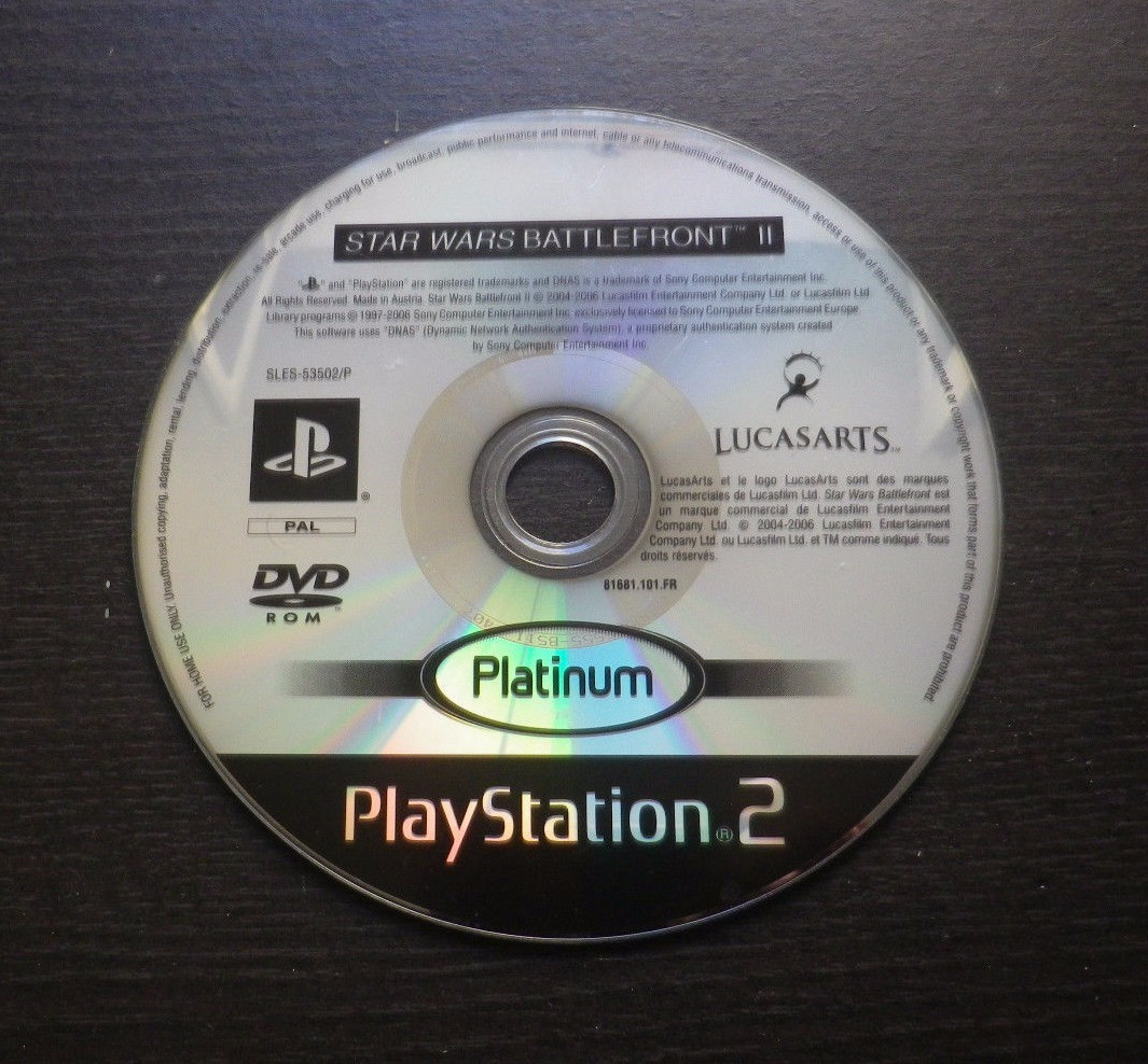 STAR WARS BATTLEFRONT II : JEU Sony PLAYSTATION 2 PS2  ( disque seul )