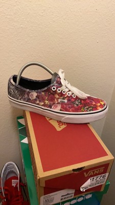 floral rose vans