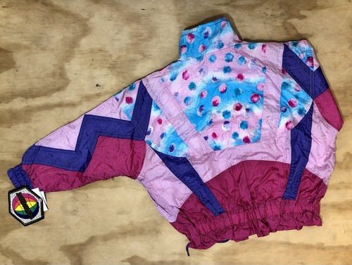 VTG NWT London Fog Colorblock Windbreaker Ski Coat Jacket • Girls M (Wms S) - Picture 9 of 9