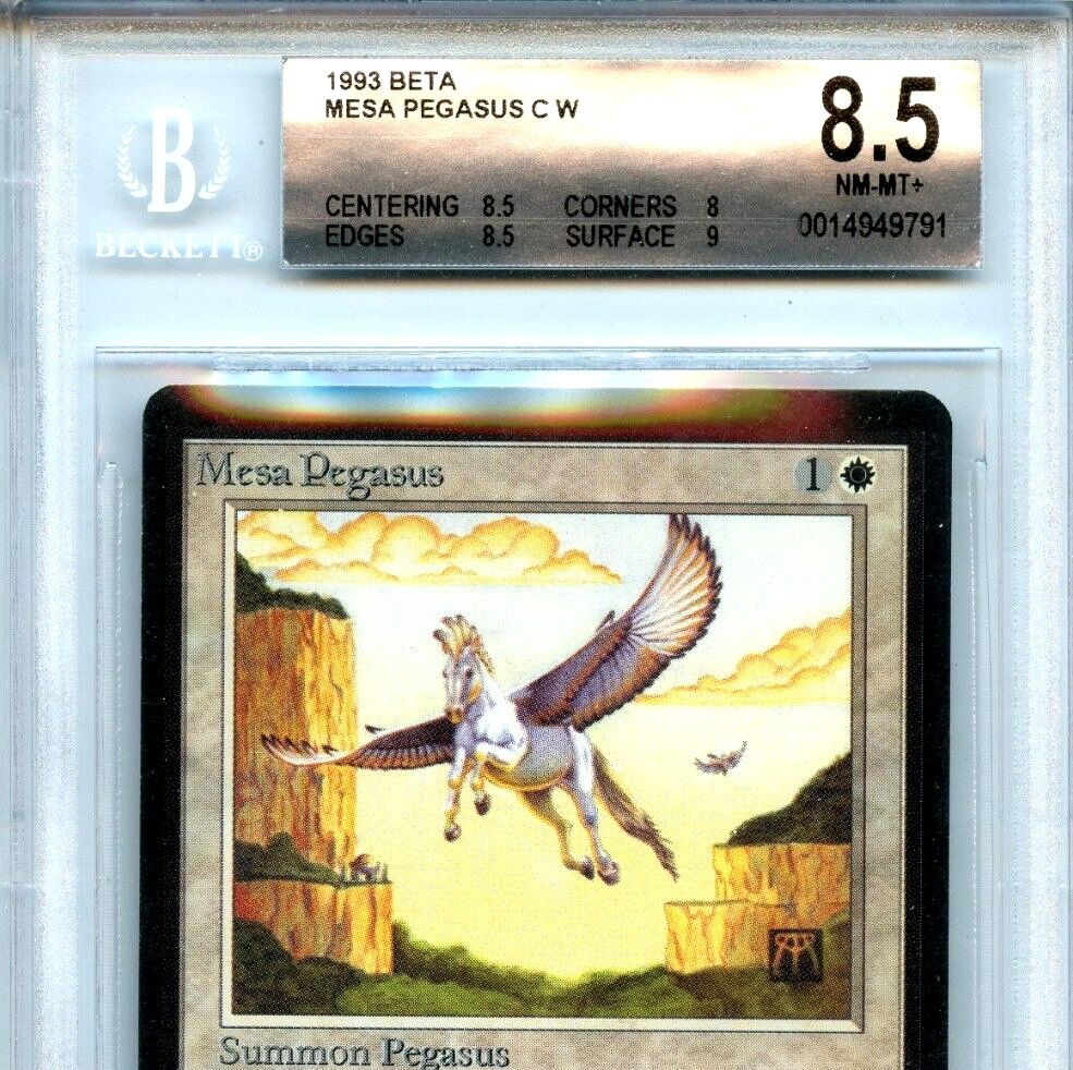 MTG Beta Mesa Pegasus BGS 8.5 NM/MT Card Magic Amricons 9791