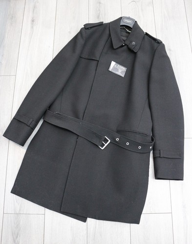 Costume National Homme CNC Black Wool Trench Coat Jacket UK38 IT48 Medium BNWT - Picture 12 of 13