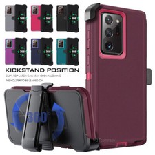 For Samsung Galaxy Note 20 Ultra 5G 10 9 Case Heavy Duty Shockproof Cover  Clip