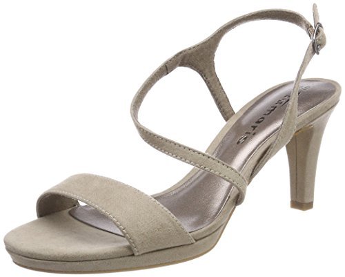 Tamaris 28318, Sandali con Cinturino alla Caviglia Donna, Marrone Tamaris 28318, Sandali con Cinturino alla Caviglia Donna, Marrone