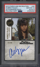 2013 Parks And Recreation Aubrey Plaza Auto Gold /99 PSA 10 Auto 9 052824MLCD-K