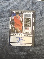 2020-21 Panini Contenders Draft Picks Game Ticket Blue /99 Josh Hall #107.2 Auto