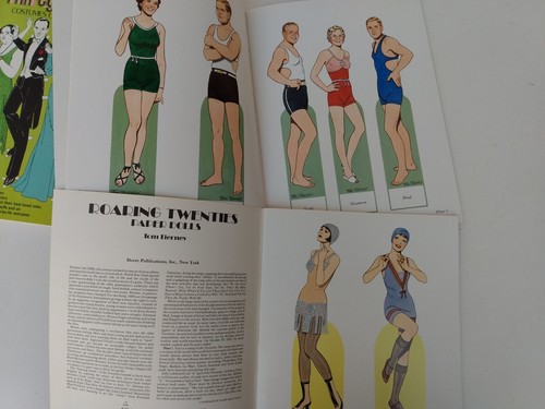Paper Dolls Historic American Fashion Costume 20s 30s Speakeasy Western Lot - Picture 2 of 10