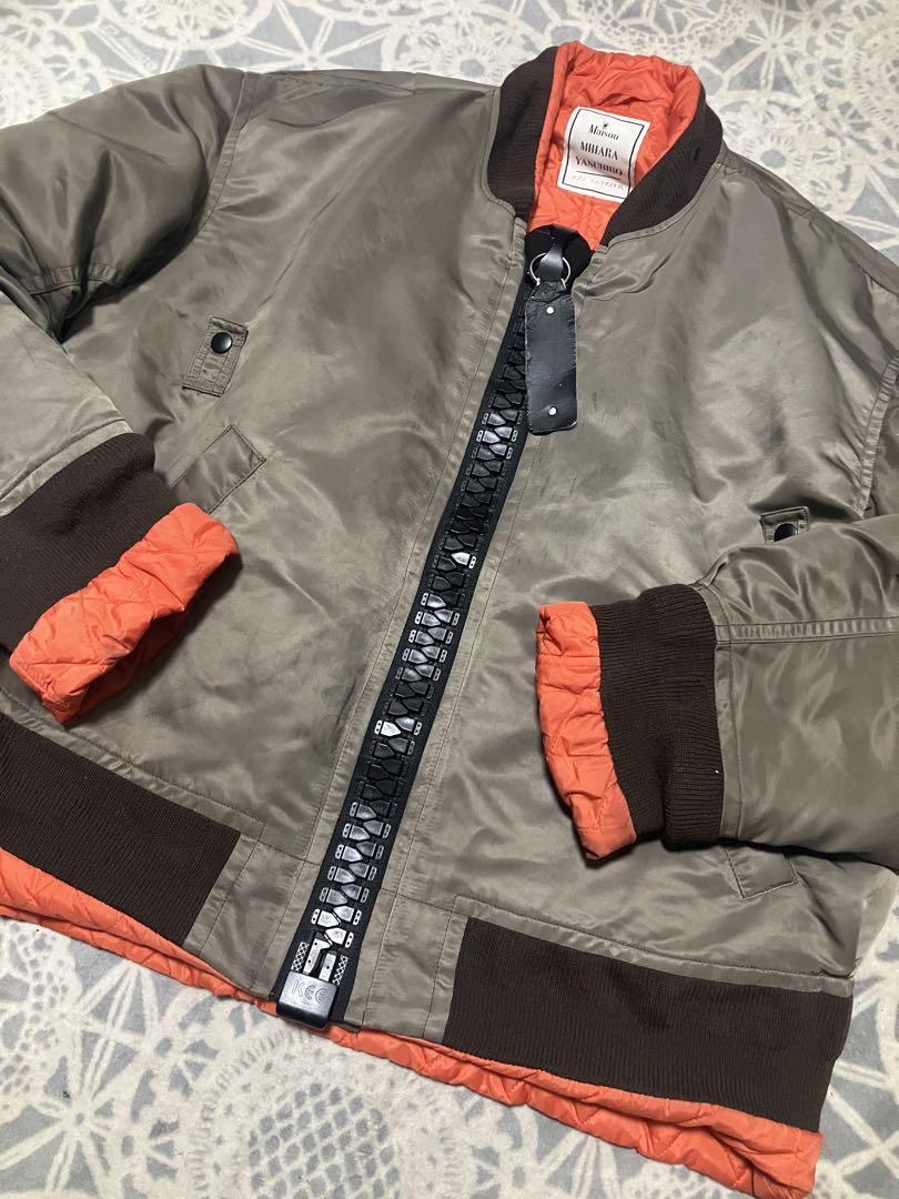 メゾンミハラヤスヒロ　ビックファスナー　ボンバージャケット Maison Mihara Yasuhiro Big Zipper Bomber Jacket | eBay