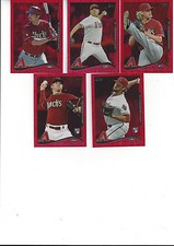 2014 Topps Update Red Hot Foil Mike Bolsinger RC Arizona Diamondbacks # US 287 
