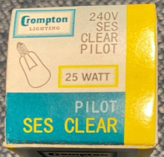 CROMPTON 25W 3000K E14 240V CLEAR PILOT INCANDESCENT LAMP DIMMABLE