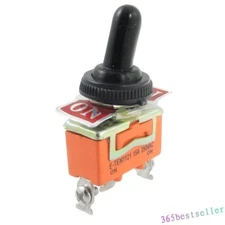 2Pcs AC 250V 15A ON/ON 2 Position SPDT Toggle Switch with Waterproof Boot