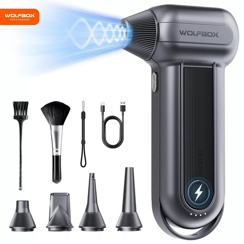WOLFBOX Compressed Air Duster-150000RPM Super Power Electric Air Duster Cleaner - 第 1/5 張圖片