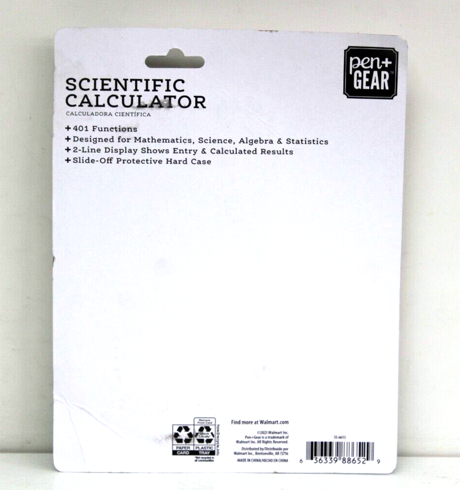 Pen+Gear Scientific Calculator 401 NEW SEALED