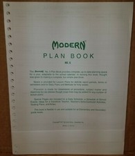 MODERN Class Plan Books Filler, No. 5, Fits 22 hole binder, Lot of 12 -NEW 