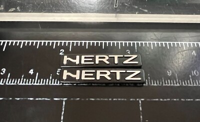 2 x Emblem Speaker Badge Decal Replacement fits Hertz Speaker 3D Car Audio Badge