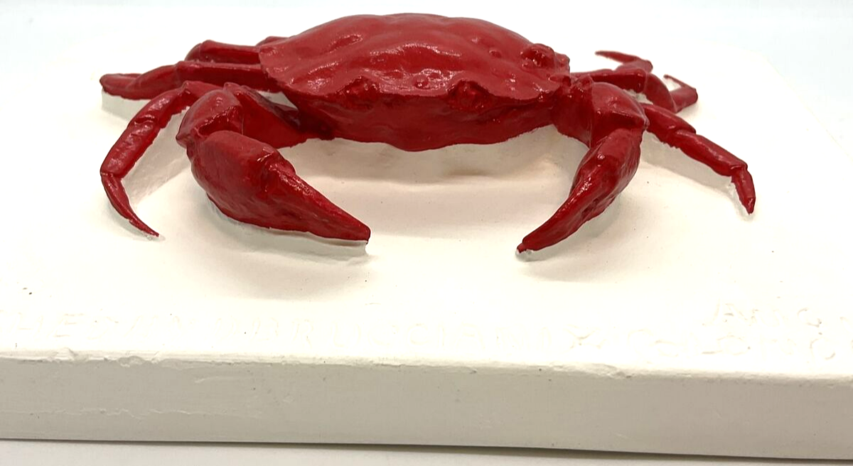 Red Crab Plaster Wall Hanging Brucciani Collection of Moulds