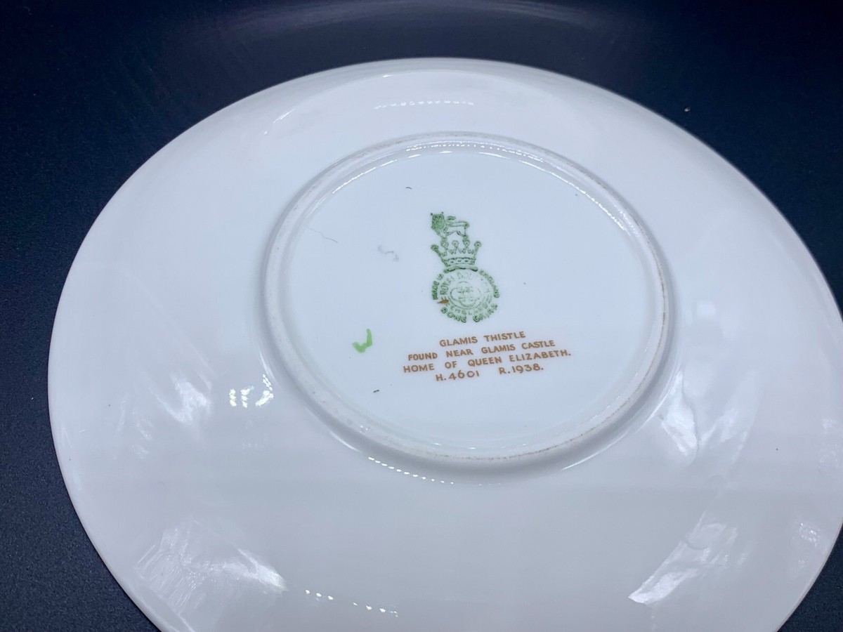   Elizabeth of Glamis プレート VINTAGE ROYAL DOULTON GLAMIS THISTLE PLATE OR SAUCER PAIR QUEEN