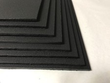 Black Marine Board HDPE Polyethylene Plastic Sheet 1/4" x 12" x 12 Pack Of 8