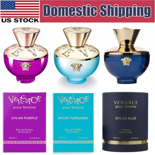 Versace Dylan Blue Purple Turquoise 3.4 oz EDP Perfume for Women Tester 100ml