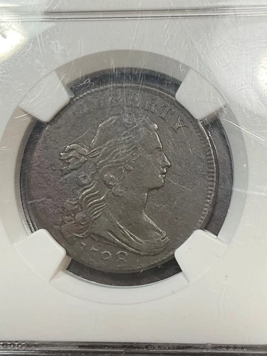 NGC XF DETAILS 1798 2ND HAIRSTYLE DRAPED BUST LARGE CENT. ENVIRONMENTAL DAMAGE