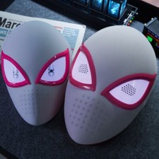 Spider-Verse Gwen Stacy Cosplay Mask With Touch-Activated Eye Light