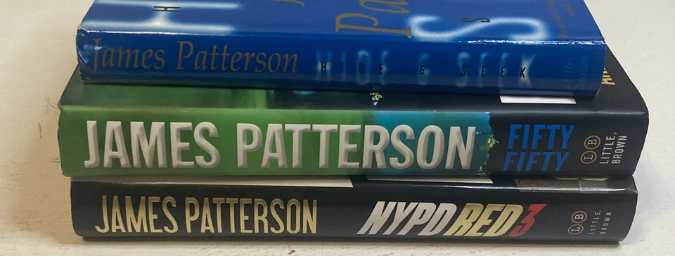 Lot Of 3 James Patterson Hardcover Books: Hide & Seek, Fifty Fifty, NYPD Red 3 Foto 3 de 4