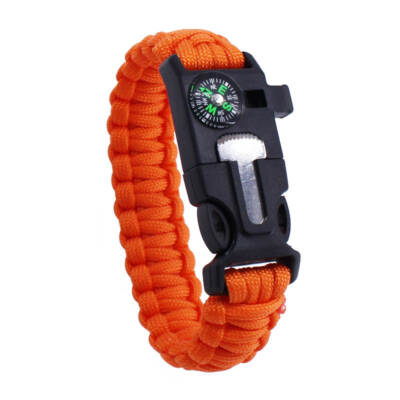 Child-Size Survival Paracord Bracelet Survival Kit Fire Starter