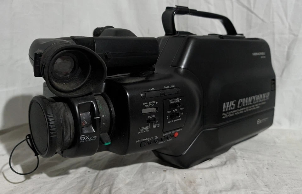 Videocámara Memorex SM-1200 VHS 6x zoom con adaptador de CA A8901, correa, etc. Foto 4 de 4