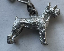 Vintage JMF Sterling Silver Scottie Dog Charm Pendant