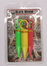 NEW Black Widow 3 Pack Deer Lures Scent Sticks With Reflective Tape