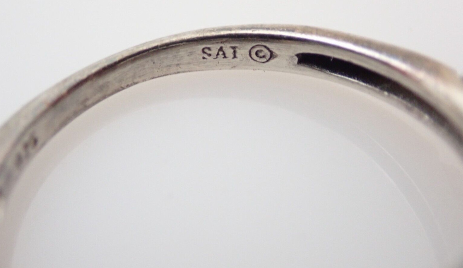 Designer SAI Signed Ruby & Diamond Sterling Silve… - image 8