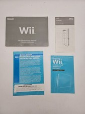 Original Nintendo Wii Owners Operations Manuals With Other Paperwork