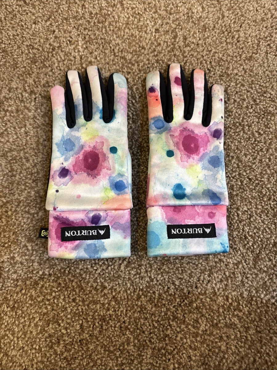 BURTON Snowboard Ski Kids TOUCH N GO Liner Gloves w Grip Size M