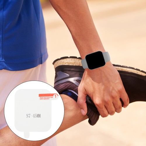 6 Pcs Watch Screen Protective Films Smartwatch Film Compatible for Series 7 - 第 10/12 張圖片