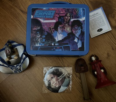 Star Wars The Empire Strikes Back Hallmark Lunchbox + Pin, Pez, Toys Princess