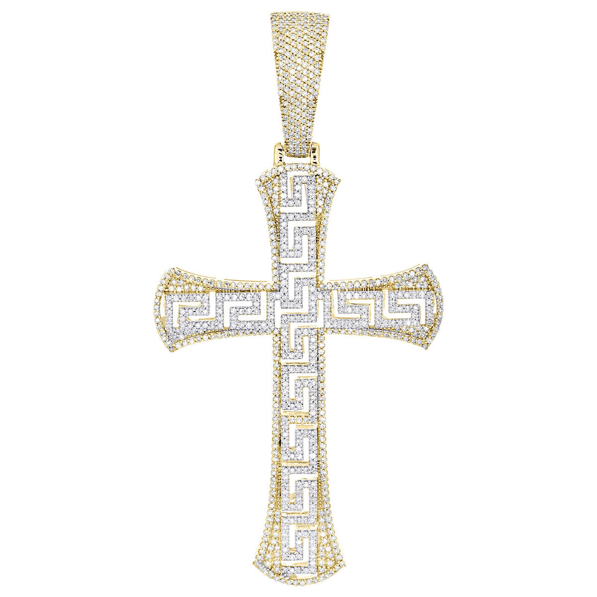 MEN'S CHARM PENDANT 1.20CT ROUND DIAMOND 10K YELLOW GOLD MEN'S CHARM PENDANT 1.20CT ROUND DIAMOND 10K YELLOW GOLD