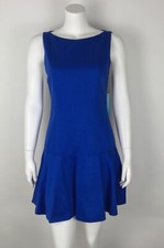 Alice + Olivia Women’s Dress NWT Knit Cobalt Blue Sz 8 Sleeveless