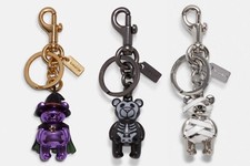NWT COACH HALLOWEEN BEAR BAG CHARM/KEYCHAIN 6072/6073/6074