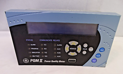 GE PQM II Power Quality Meter PQMII-T20-C-A, For PARTS GE PQM II Power Quality Meter PQMII-T20-C-A, For PARTS