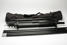 Solid Background stand 8' tall x 9' wide - good quality, in case