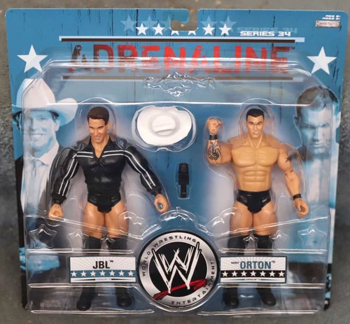 WWE JAKKS ADRENALINE JBL RANDY ORTON SERIES 34 WRESTLING FIGURE SET