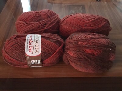 Moda Dea Tweedle Dee Shaded Effect Yarn 4 Skeins Fireside  8915 3.52 oz 155yd