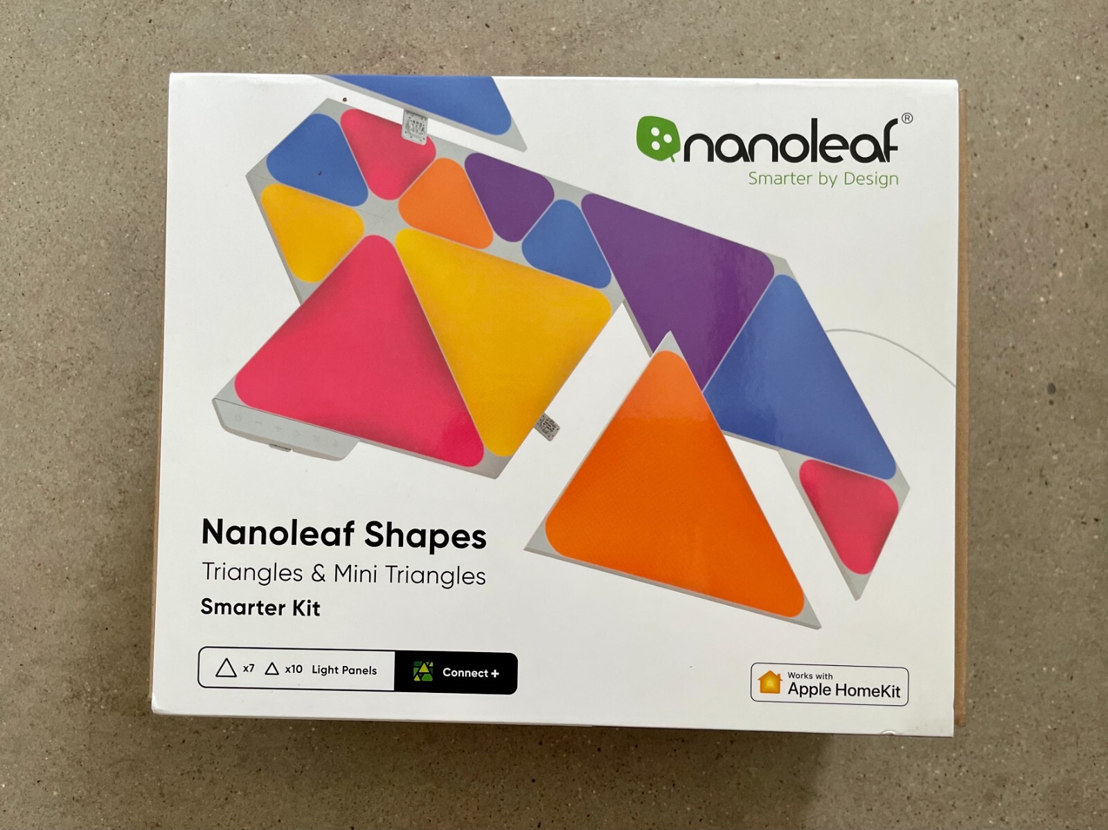NanoLeaf Smarter Kit Shapes Triangles & Mini Triangles 17 Panel Starter ...