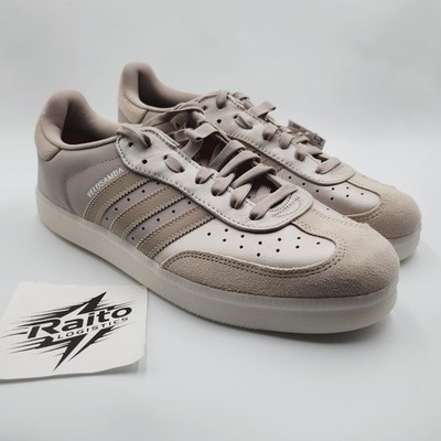 Mens Size 9 Adidas Sneakers Velosamba Leather Champagne Metallic Lace Up IH5213