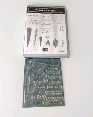 Stampin Up Thanks A Bunch Stamp Set Easter Spring Carrots Phrases Sayings NEW