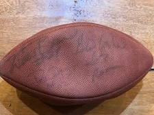 MULTI SIGNED ART SHELL ++ OAKLAND RAIDERS GAME USED WILSON PRO FOOTBALL