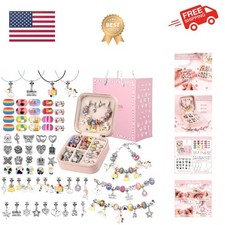 Charm Bracelet Making Kit, Jewelry Making Kit Craft Gift for Girls 5 6 7 8-12...