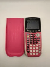 TI-84 Plus Silver Edition Graphing Calculator - Pink Rechargeable No Cord