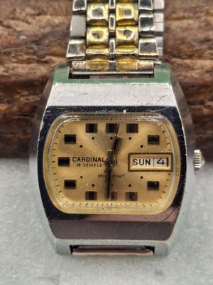 Vintage Soviet mechanical wristwatch RAKETA (cardinal)